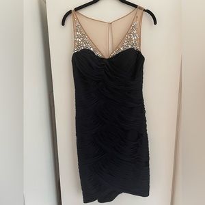 NWOT Adrianna Panell Colection dark blue evening cocktail dress.